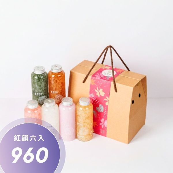 420mL｜紅韻6入｜春節環保禮盒 母親節,端午節,禮盒,送禮,長輩送禮,養生禮盒,禮組,伴手禮,祝福,木耳,白木耳,銀耳,雪耳,白木耳飲,白木耳露,銀耳飲,銀耳露,雪耳飲,雪耳露,素燕窩,養生,血糖,血壓,素食,減肥,飲食控制,體重管理,健身,輕食補,食補,食療,飲料,健康,代餐,長輩,癌症,糖尿病,孕婦,產婦,手術,術後,染疫,肺炎,腫瘤,嘴破,吞嚥,火氣大,上火,牙痛,顧胃,便祕,素食,全素,奶素