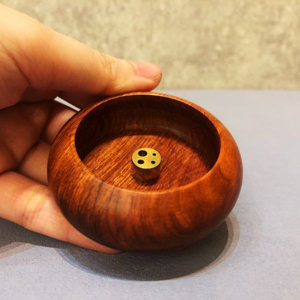 【大心沉香】花梨木迷你臥香插 