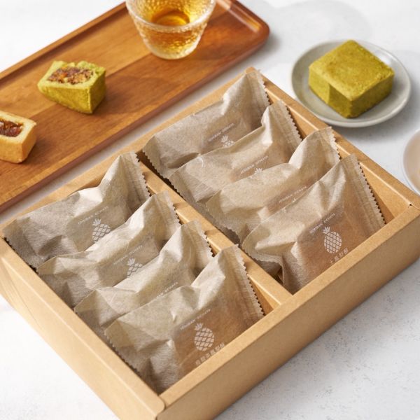 土鳳梨酥 8入禮盒 ·  厚實果纖 酸甜好比例 