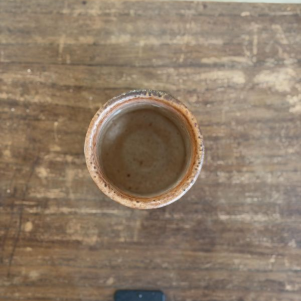 赤志野柴燒個人杯｜長石釉工藝｜台灣陶藝家作品 赤志野、柴燒杯、志野燒、長石釉、台灣陶藝、個人茶杯、一番茶棧
