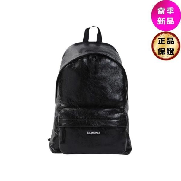 Balenciaga 503221 Explorer Arena 羊皮雙肩後背包 黑色 Balenciaga 背包, Explorer 設計, 黑色時尚, Arena 羊皮, 義大利手工