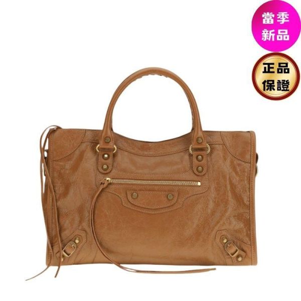 Balenciaga 823058 Le City 小羊皮中款機車包  駝色金釦 Balenciaga,Le City Medium,Arena羊皮,Camel手袋,義大利製造