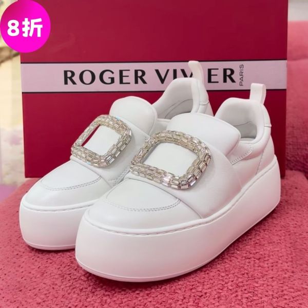 Roger Vivier 女款 Viv' Up 水鑽方扣納帕皮革樂福鞋    增高5公分 白色    EU 35/35.5/36/36.5/37/37.5/38 Roger Vivier、Viv' Up、RV鞋款價格、RV鞋子專櫃、RV鞋款評價、RV鞋子尺寸、RV專櫃位置、RV真品鑑定、休閒鞋、運動鞋、水鑽鞋、精品鞋款、精品鞋子推薦、休閒鞋推薦、實用鞋款推薦、精品鞋款評價、鞋款價格、平行輸入、精品平行輸入、100%真品、專櫃真品保證、精品折扣、優惠精品價格、限時優惠、快速配送、台灣精品代購、精品鞋款哪裡買、精品鞋子