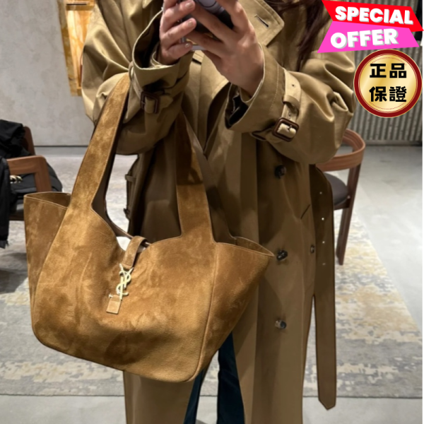 Saint Laurent 763435 YSL Le 5 A 7 Bea 麂皮包  焦糖干邑色 Le 5 à 7 手提包, Bea 系列, 麂皮手袋, CARAMEL COGNAC 包, 義大利手工包, 時尚手提包, 實用設計