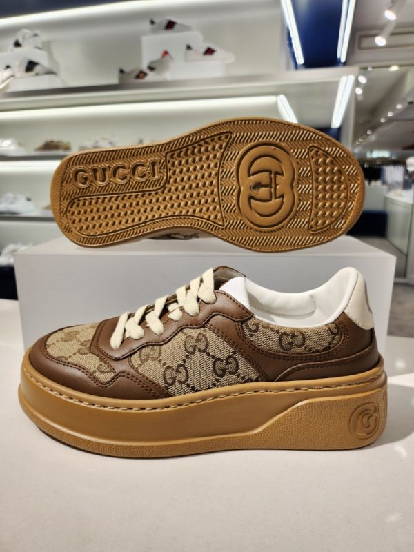 Gucci 676092 女款 Original GG帆布運動鞋    米色及烏木色    IT35/35.5/36/36.5 Gucci 676092 女款 Original GG帆布運動鞋    米色及烏木色