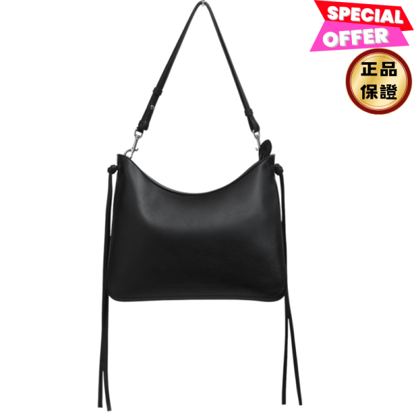Phoebe Philo 小牛皮 GIG Bag Trio 鯰魚包  黑色 Phoebe Philo, GIG Bag, 黑色皮革, 義大利製造, 牛皮革, 銀色硬件, 實用設計, 時尚單品, 極簡風格, 可調肩帶