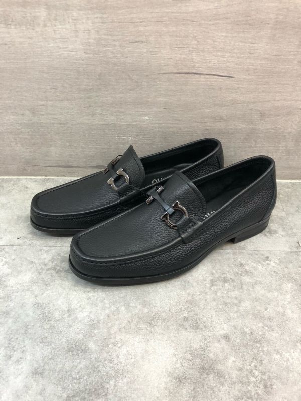 Salvatore Ferragamo 男款  Gancini 馬銜釦樂福鞋 黑色  US5/5.5/6/6.5/7/7.5/8 