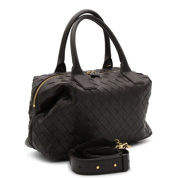 Bottega Veneta 753173 中款 Bauletto 保齡球包    翻糖﻿棕 