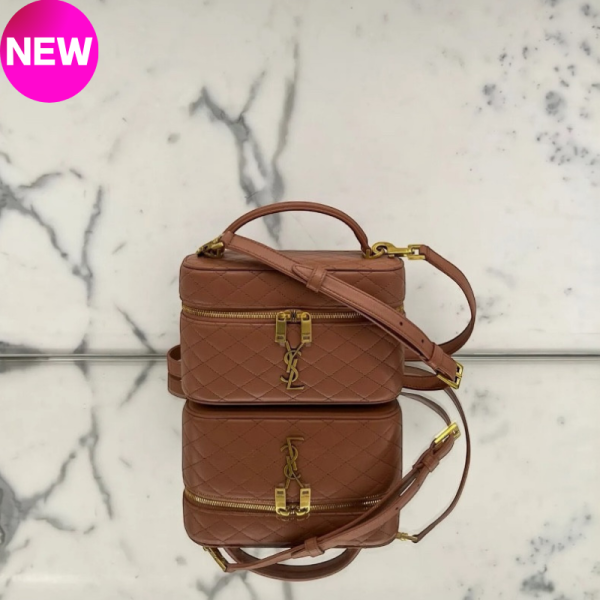 Saint Lauent 766731 YSL 小羊皮 Gaby Vanity 包  Barley Pink 棕粉色 Saint Laurent, Gaby Vanity, YSL 小包, Saint Laurent 化妝包, 小羊皮精品, 精品平行輸入, 100% 真品, 專櫃真品保證, 精品折扣, 優惠精品價格, 限時優惠, 快速配送, 台灣精品代購