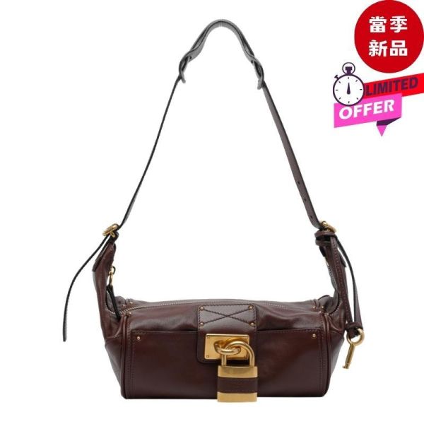 Chloe Paddington Crossbody 粒面水牛皮斜背包  復古棕色 Chloé,Chloé Paddington,Paddington Crossbody Bag,Paddington斜背包,Paddington流浪包,Chloé水牛皮包,斜背包,Hobo Bag,粒面水牛皮,Y2K精品包