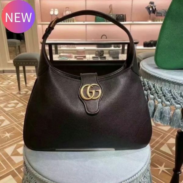 Gucci 726274 Aphrodite 中款新月形肩揹包  黑色 