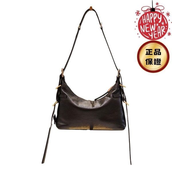 Givenchy 壓紋小牛皮迷你 Voyou 包    黑色 Givenchy 女士包,黑色肩背包,小牛皮包,迷你手提包,義大利製造