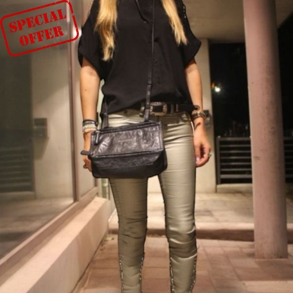 Givenchy BB05253 Mini 潘朵拉包 Pandora 水洗小羊皮    黑色 Givenchy Pandora 手袋, Mini Pandora 斜揹包, 水洗小羊皮包, 黑色 luxury 手袋, 義大利手工, iconic 設計, casual-luxe 風格, 時尚肩揹包