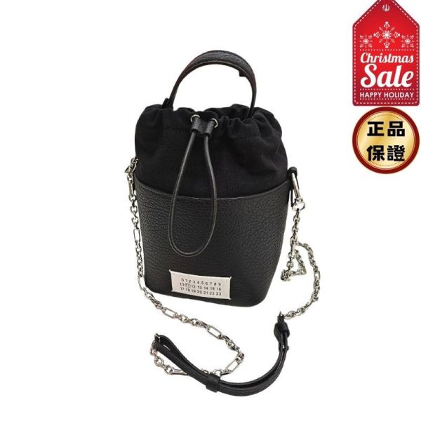 Maison Margiela 5 AC Bucket 小牛皮水桶包  黑色 Maison margiela, 5AC, 小款包, 小牛皮, 黑色, 義大利