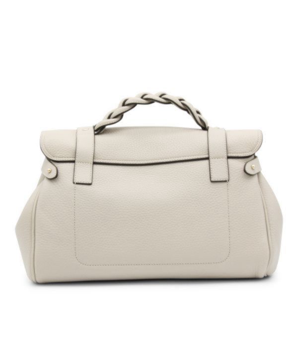 Mulberry HH6746 金屬扭鎖粗粒面小牛皮 Alexa 包    象牙白﻿ 