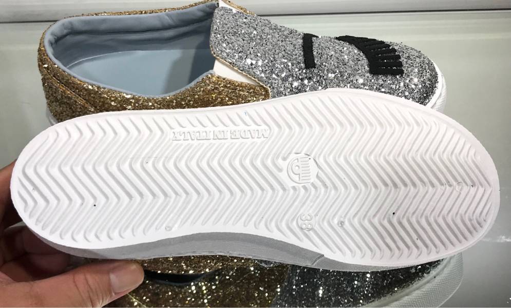 Chiara Ferragni  CF870 金銀配色眨眼厚底樂福鞋  EU 35/36/37/38 