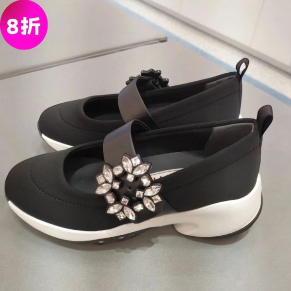Roger Vivier Viv’ Run 增高7.5公分鑽釦瑪莉珍鞋    黑色    EU35/36/37.5/38 Roger Vivier芭蕾舞鞋, Viv’ Run布料鞋, 晶鑽扣芭蕾鞋, 黑色優雅平底鞋, 潛水布料芭蕾鞋, 義大利製精品鞋, 都市時尚鞋推薦, 高端品牌芭蕾舞鞋
黑色