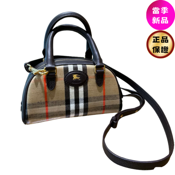 Burberry 迷你 Highlands 保齡球包 沙色 Burberry, 迷你Highlands, 保齡球包, 小牛皮, 義大利製造, 時尚單品