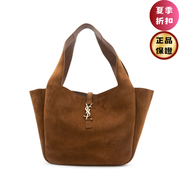 Saint Laurent 763435 YSL Le 5 A 7 Bea 麂皮包  焦糖干邑色 Le 5 à 7 手提包, Bea 系列, 麂皮手袋, CARAMEL COGNAC 包, 義大利手工包, 時尚手提包, 實用設計