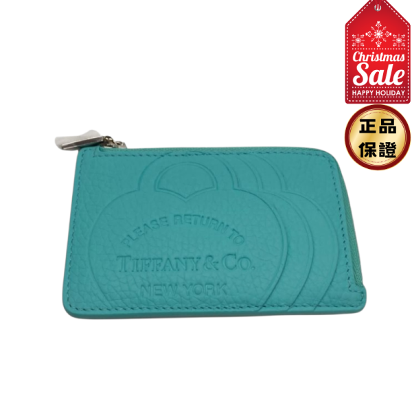 Tiffany & co 小牛皮拉鍊信用卡零錢包 Celine, Triomphe卡片套, 牛皮革, 黑色, 義大利製造, 時尚單品