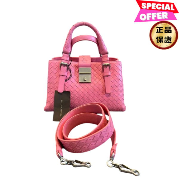 Bottega Veneta 576337 迷你 Roma 銀釦包  粉色 Bottega Veneta, 576337, 迷你 Roma, 2用包, 小牛皮, 義大利製造, 時尚單品