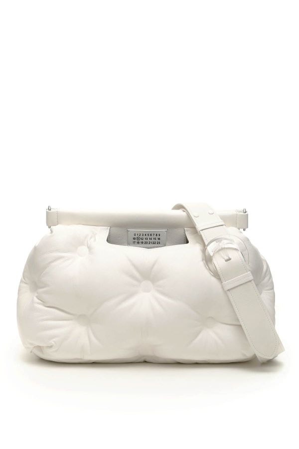 Maison Margiela 小羊皮中款 Glam Slam 雲朵包  象牙白色 Bottega Veneta