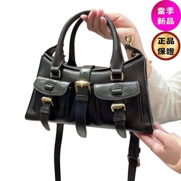 Mulberry Mini Roxanne 亮澤皮革迷你手提肩背包   黑色 Mulberry,Mini Roxanne,亮澤皮革,迷你包,手提包,肩背包,斜背包,英倫精品,小牛皮