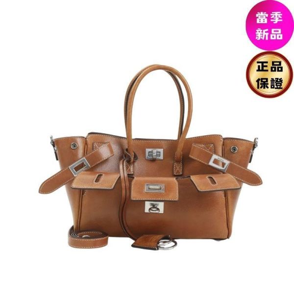 Balenciaga 835732 Bel Air Carry All Mini 植物鞣小羊皮包   牛仔棕 Balenciaga, Bel Air, 小羊皮包, 義大利製造, Balenciaga手袋