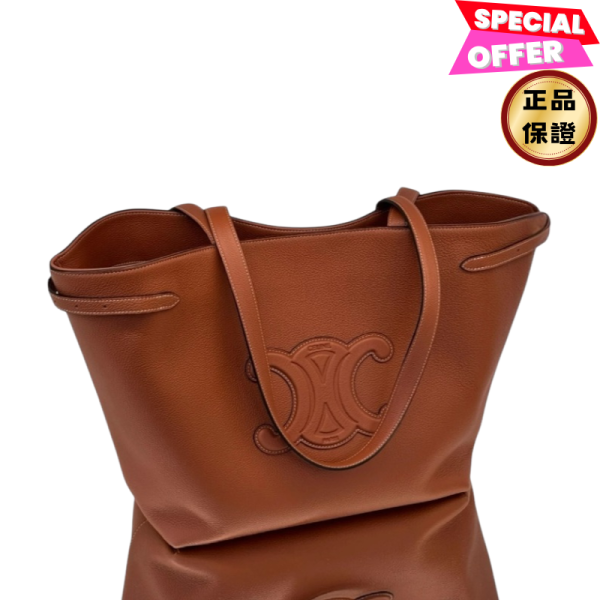 Celine 121733 Cabas Anaïs Cuir Triomphe 凱旋門中號托特包   棕褐色 Cabas Anaïs, Cuir Triomphe, 中號手袋, 牛皮革, 棕褐色, 義大利製造, 時尚單品