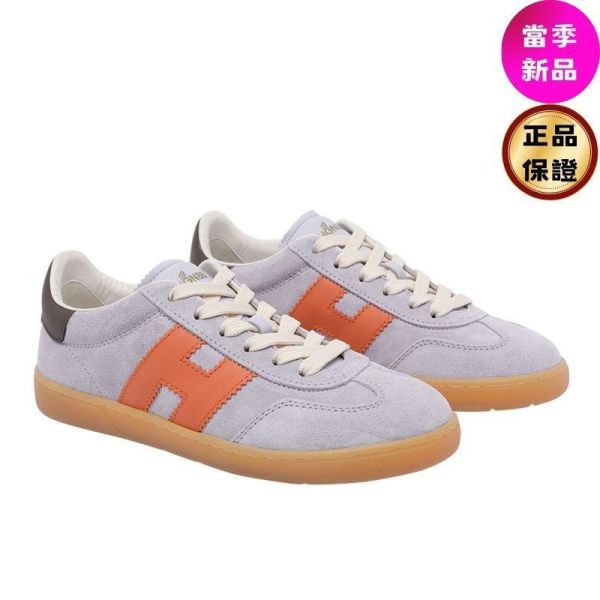 Hogan 女款 Cool 納帕皮革小牛皮拼接德訓運動鞋   多色/底高3.2公分  IT36/36.5/37.5/38/38.5/39/40 Hogan Cool,黑白運動鞋,皮革拼接女鞋,義大利精品鞋,H字標誌鞋款