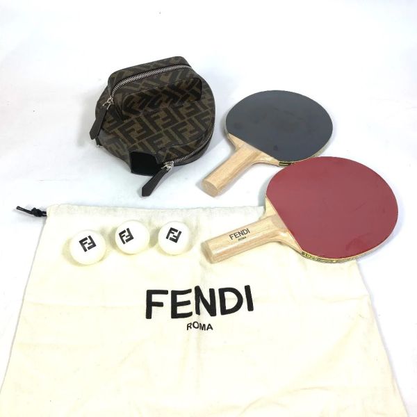 Fendi 7AS070 乒乓球收納袋組合  /含球拍及球 Fendi 7AS070 乒乓球收納袋組合