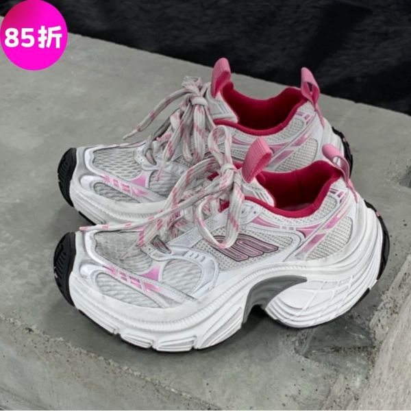 Balenciaga  女款 6XL Sneaker 環保運動鞋  白粉灰拼色  EU36/37/38/39 Balenciaga、6XL、運動鞋、環保鞋、潮流鞋、精品鞋、平行輸入、精品平行輸入、100%真品、專櫃真品保證、精品折扣、優惠精品價格、限時優惠、快速配送、台灣精品代購