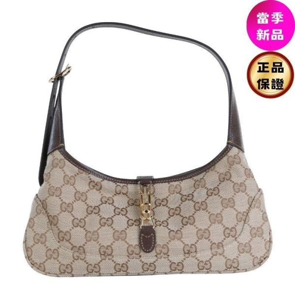 Gucci 863137 中款GG帆布 Jackie Slim 包    沙色 Gucci,Jackie Slim,GG帆布肩背包,Jackie包款,義大利製造