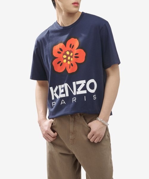 Kenzo 男款 Boke Flower 圓領短袖棉T上衣  S/M/L/XL/XXL  午夜藍 Kenzo 男款 Boke Flower 圓領短袖棉T上衣  S/M/L/XL/XXL  午夜藍