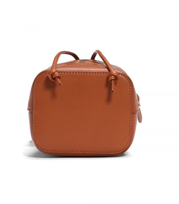 Fendi  8BS010 迷你 Mon Tresor 小牛皮水桶包   棕色 Fendi  8BS010 迷你 Mon Tresor 小牛皮水桶包   棕色