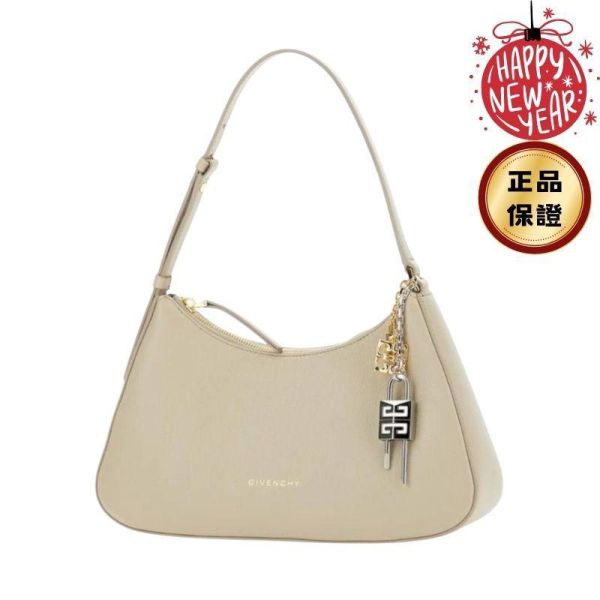 Givenchy Lucky Lock 幸運鎖皮革小型肩背包 米色 Givenchy, Lucky Lock, 肩背包,  義大利製造