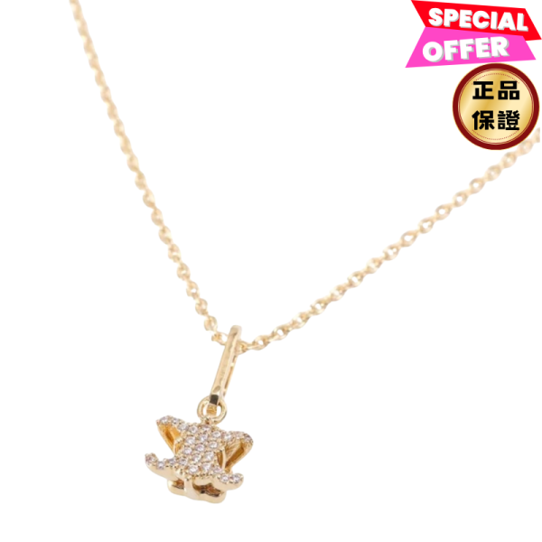 Celine 461NS6 凱旋門金色飾面黃銅及水晶閃亮項鍊 TRIOMPHE SOLITAIRE, 金色飾面項鍊, 義大利製造, 黃銅水晶, CELINE PARIS, 時尚單品