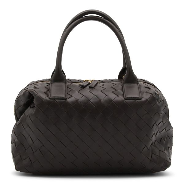 Bottega Veneta 753173 中款 Bauletto 保齡球包    翻糖﻿棕 