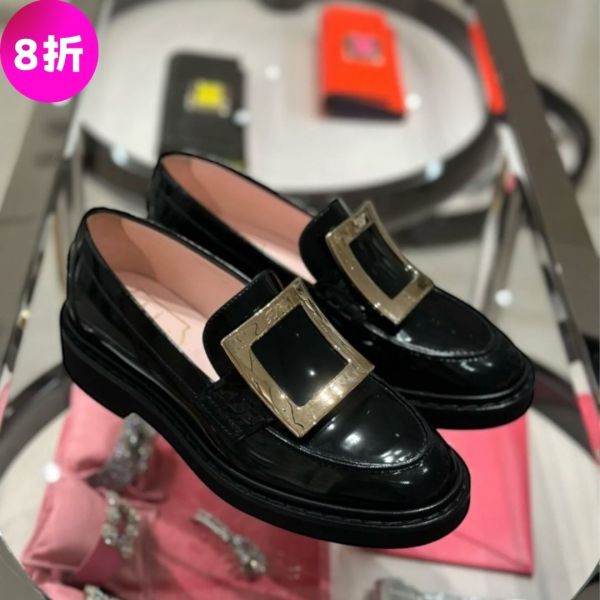 Roger Vivier 女款 Viv Rangers 亮面小牛皮金屬釦樂福鞋  黑色  IT 39 Roger Vivier、Viv Rangers、樂福鞋、小牛皮鞋、金屬釦鞋、黑色樂福鞋、精品鞋款、精品鞋推薦、樂福鞋推薦、實用鞋款推薦、精品鞋評價、精品鞋價格、平行輸入、精品平行輸入、100%真品、專櫃真品保證、精品折扣、優惠精品價格、限時優惠、快速配送、台灣精品代購、精品鞋哪裡買、精品鞋專櫃價格