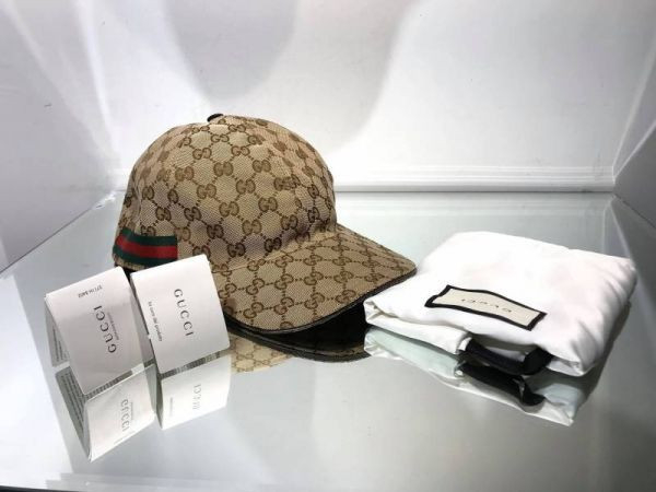 Gucci 200035 Logo Web 圖紋棒球帽 米色    M/L Gucci 200035 Logo Web 圖紋棒球帽 米色 M/L