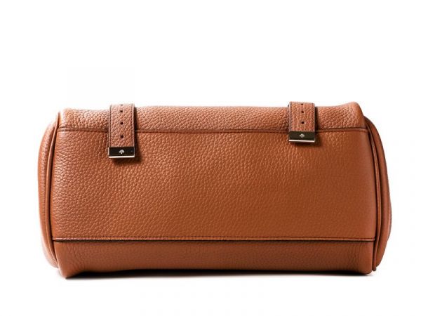 Mulberry HH6746 金屬扭鎖粗粒面小牛皮 Alexa 包  栗子色 