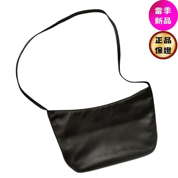 The Row EW  Izzy 小羊皮肩背包  黑色 The row, Izzy 肩背包, 黑色精品包, 小羊皮包, 極簡精品, 靜奢風格