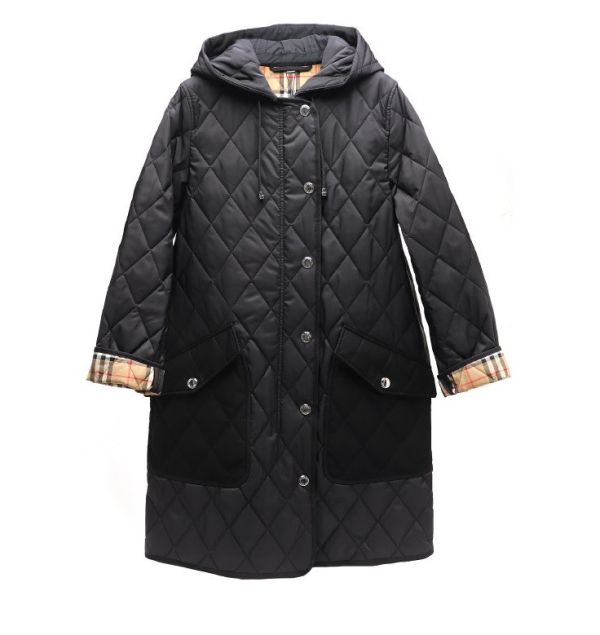 Burberry 80726701 女款溫控絎縫尼龍大衣  黑色  XS/S/M Burberry 80726701 女款溫控絎縫尼龍大衣