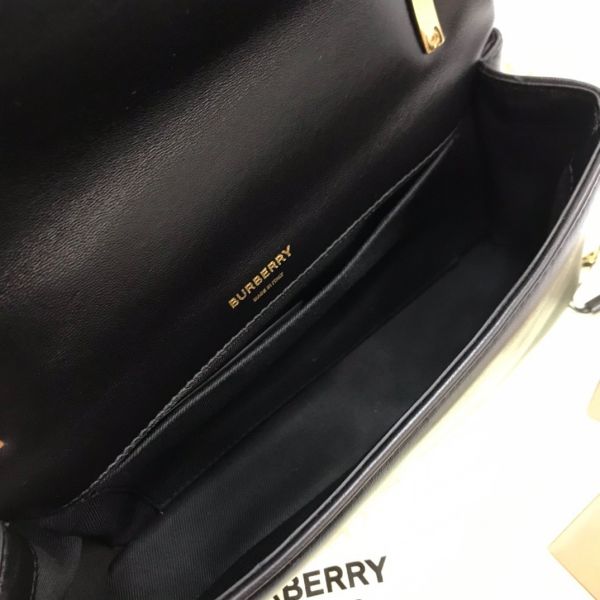 Burberry 80595091 Lola 絎縫皮革小號蘿納包  黑色金釦﻿ 