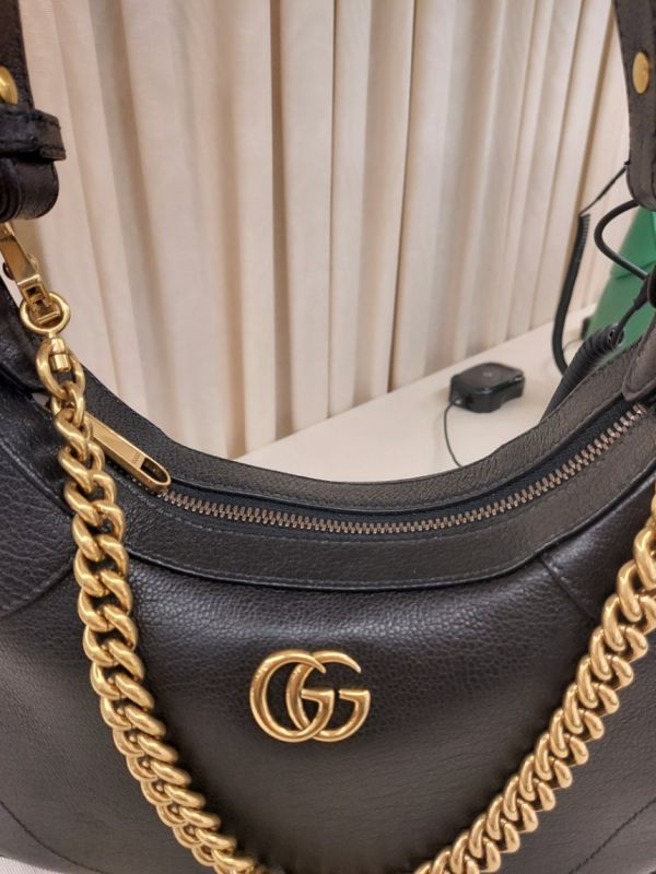 Gucci 731817 小款新月形 Aphrodite 包  黑色 Gucci 731817 小款新月形 Aphrodite 包