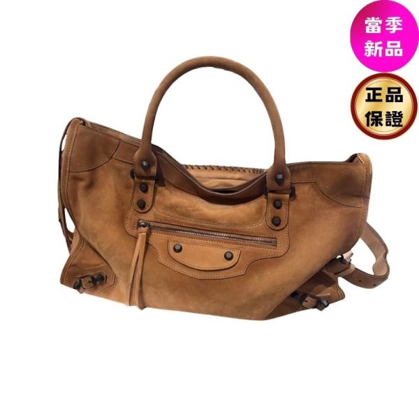 Balenciaga 823058 Le City 麂皮中款機車包  焦糖色 Balenciaga, Le City, 手袋, 麂皮, Camel, 義大利製造