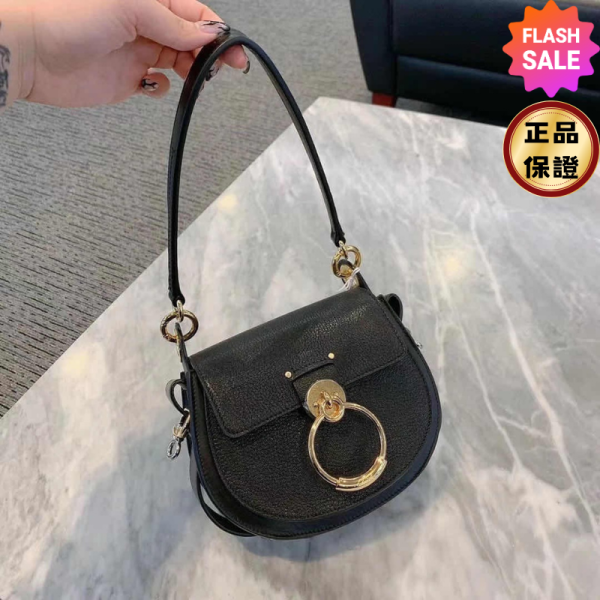 Chloe Tess 新款捶紋小牛皮包 黑色 Chloe, Tess, 捶紋小牛皮包, 黑色, 小牛皮羊麂皮, 義大利製造, 時尚單品