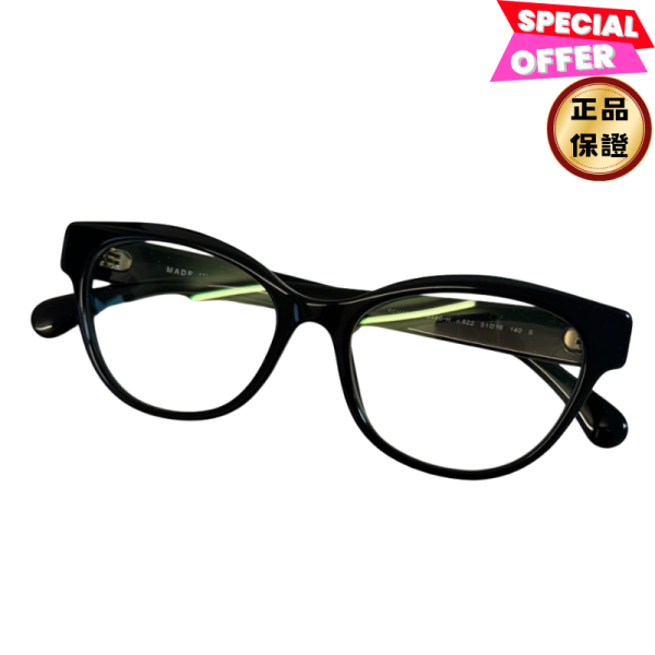 Chanel 3440H Butterfly 珍珠裝飾平光眼鏡鏡框  黑金/珍珠飾邊 Chanel, 眼鏡, Butterfly, 蝴蝶框, 黑金珍珠, 義大利製造