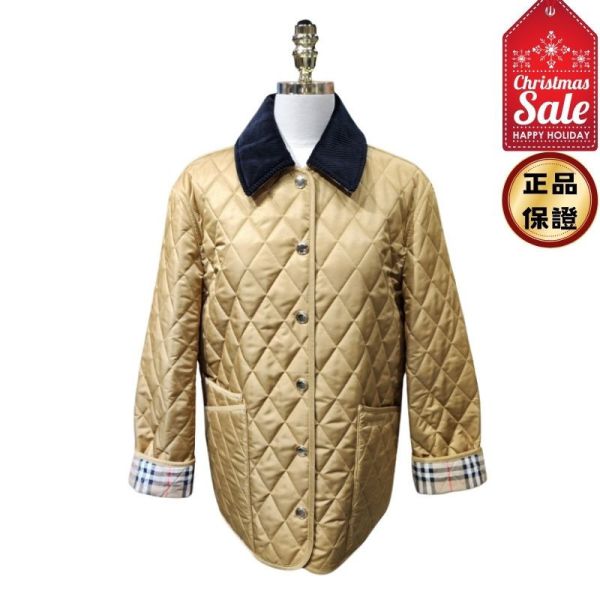 Burberry 81089891 女款絎縫穀倉黃金棉服夾克 XS/S 