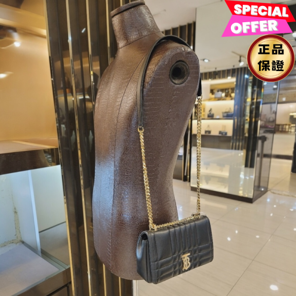 Burberry 80595091 Lola 絎縫皮革小號蘿納包  黑色金釦 Burberry, 80595091, Lola蘿納包, 絎縫皮革, 義大利製造, 羔羊皮, 時尚單品